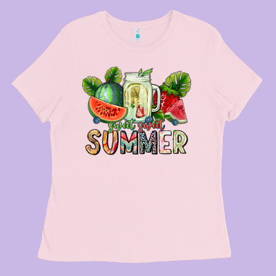 Summer Ladies Tee Designed By Cowhidedigitalart