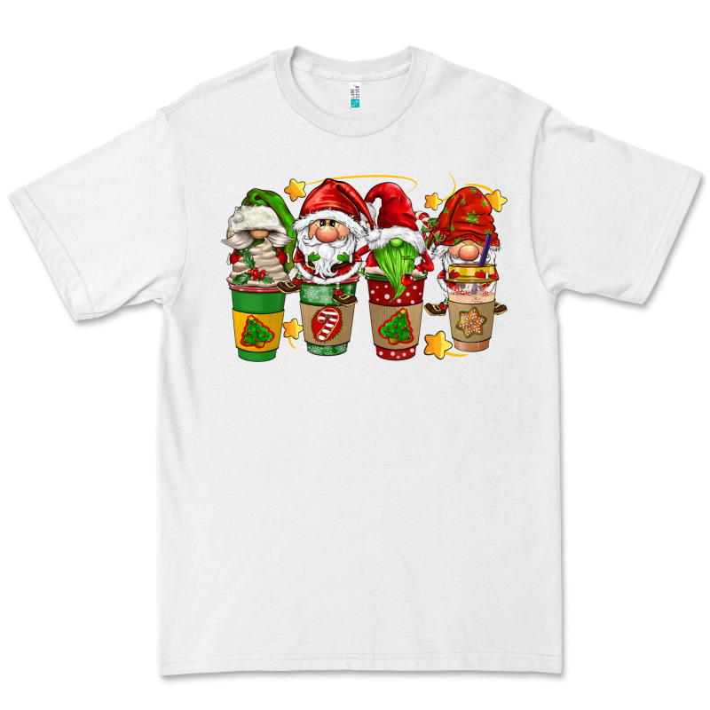 Christmas Coffee Cups Gnomies Premium Tee by FaDigitalArtStudio | Teevron