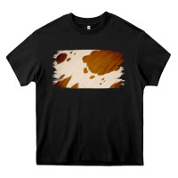 Black Cowhide Lightbrown Heavy Core Tee - Jasminsmagicworld