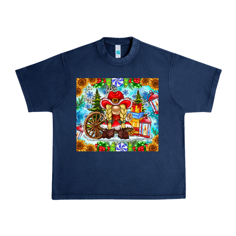 Christmas Cowboy Gnome Urban Heavy Tee by CowhideDigitalArt | Teevron