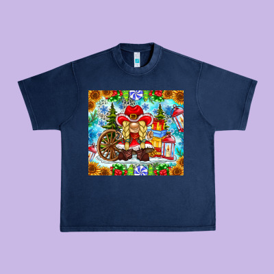Christmas Cowboy Gnome Urban Heavy Tee Designed By Cowhidedigitalart