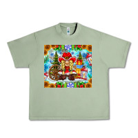 Oil Green Christmas cowboy gnome Urban Heavy Tee - CowhideDigitalArt