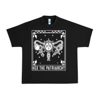 Black womens hex the patriarchy uterus tarot card halloween feminist t shirt Urban Heavy Tee - maiPhamDesign