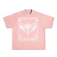 Salmon womens hex the patriarchy uterus tarot card halloween feminist t shirt Urban Heavy Tee - maiPhamDesign