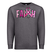 Charcoal Heather horseshoe with roses and cross Premium Sweatshirt - RanaPortraitStore