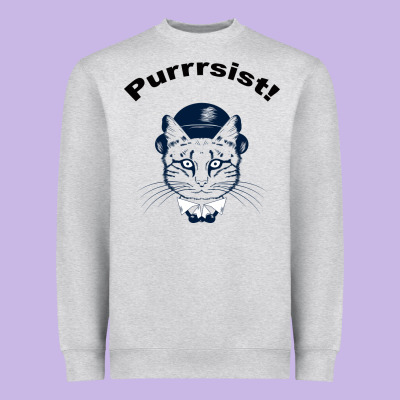 Purrrsist Heavyweight Sweatshirt Designed By Bettercallsaul