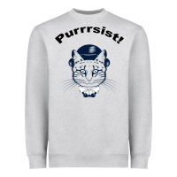 Heather Grey Purrrsist Heavyweight Sweatshirt - Bettercallsaul
