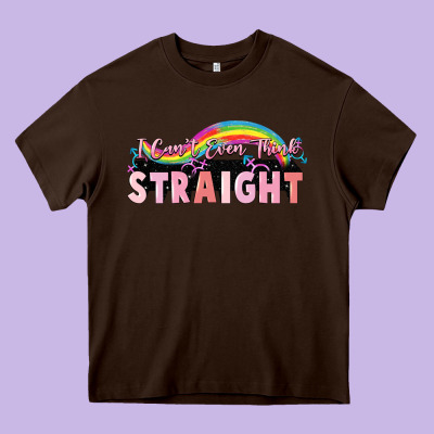 I Cant Ever Think Straight Heavy Core Tee Designed By Fadigitalartstudio