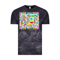 Cloud Black The Pool Is My Happy Place Vintage Tee - CowhideDigitalArt