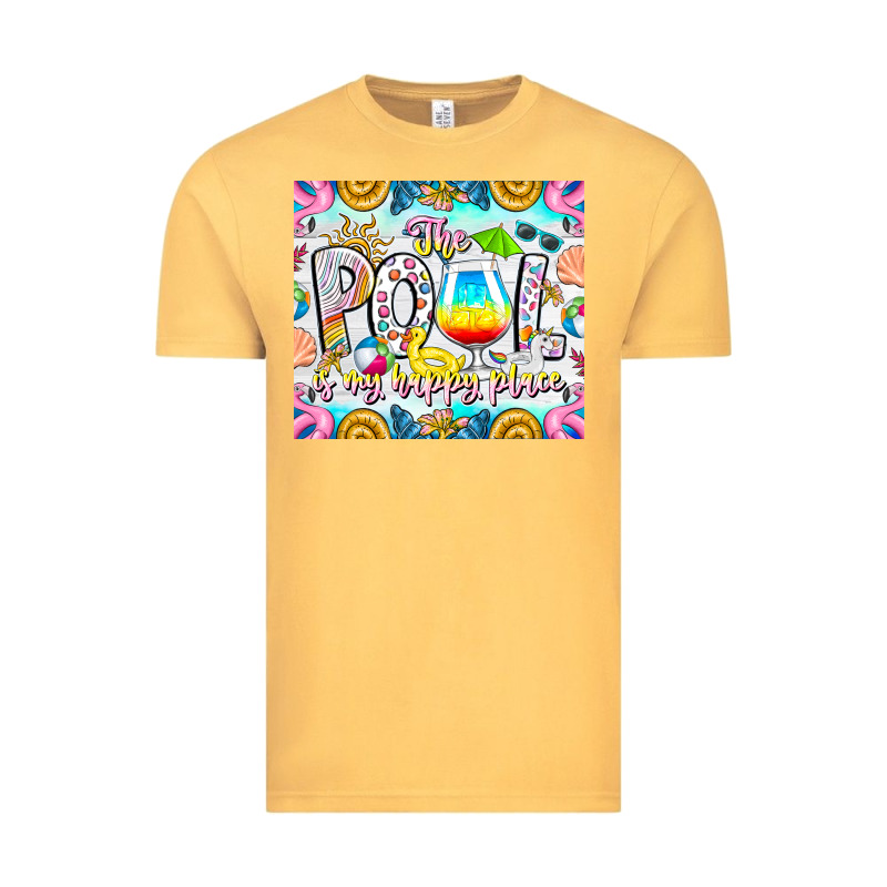 The Pool Is My Happy Place Vintage Tee by CowhideDigitalArt | Teevron