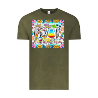 Vintage Olive The Pool Is My Happy Place Vintage Tee - CowhideDigitalArt