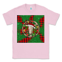 Bubblegum Pink Christmas bull skull Classic Tee - BarkalooDesign