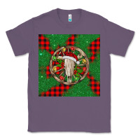 Lavender Christmas bull skull Classic Tee - BarkalooDesign