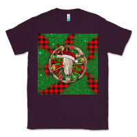 Plum Christmas bull skull Classic Tee - BarkalooDesign