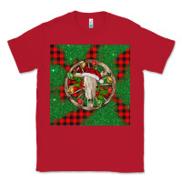 Red Christmas bull skull Classic Tee - BarkalooDesign