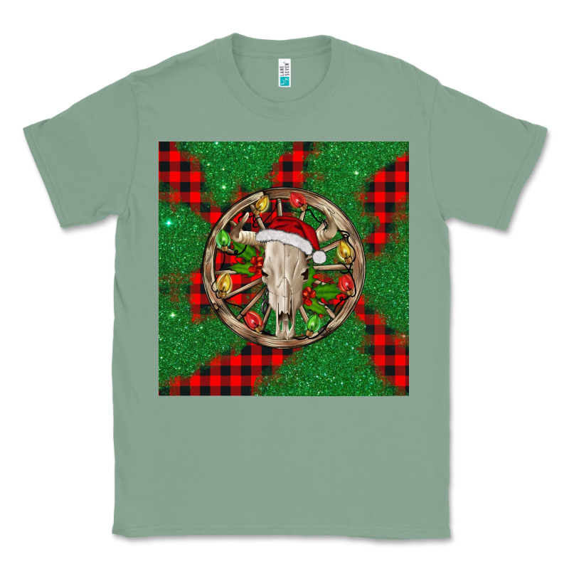 Christmas Bull Skull Classic Tee by BarkalooDesign | Teevron
