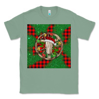 Sage Christmas bull skull Classic Tee - BarkalooDesign