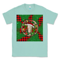Seafoam Christmas bull skull Classic Tee - BarkalooDesign