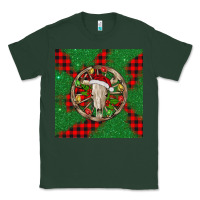 Sports Green Christmas bull skull Classic Tee - BarkalooDesign