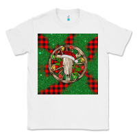 White Christmas bull skull Classic Tee - BarkalooDesign