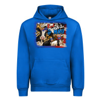 Cobalt Red White Moo Heifers Urban Hoodie - RanaPortraitStore
