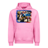 Fuchsia Pink Red White Moo Heifers Urban Hoodie - RanaPortraitStore