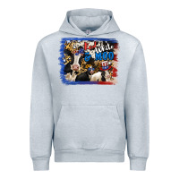 Heather Grey Red White Moo Heifers Urban Hoodie - RanaPortraitStore