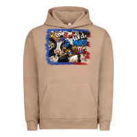 Pigment Burro Red White Moo Heifers Urban Hoodie - RanaPortraitStore