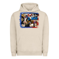 Pigment French Oak Red White Moo Heifers Urban Hoodie - RanaPortraitStore
