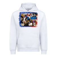 White Red White Moo Heifers Urban Hoodie - RanaPortraitStore