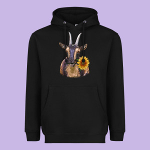 Dark Goat Heavyweight Hoodie Designed By Ranaportraitstore