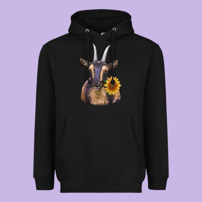 Dark Goat Heavyweight Hoodie Designed By Ranaportraitstore