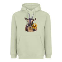 Matcha dark goat Heavyweight Hoodie - RanaPortraitStore