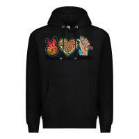Black peace love nails Premium Hoodie - BarkalooDesign