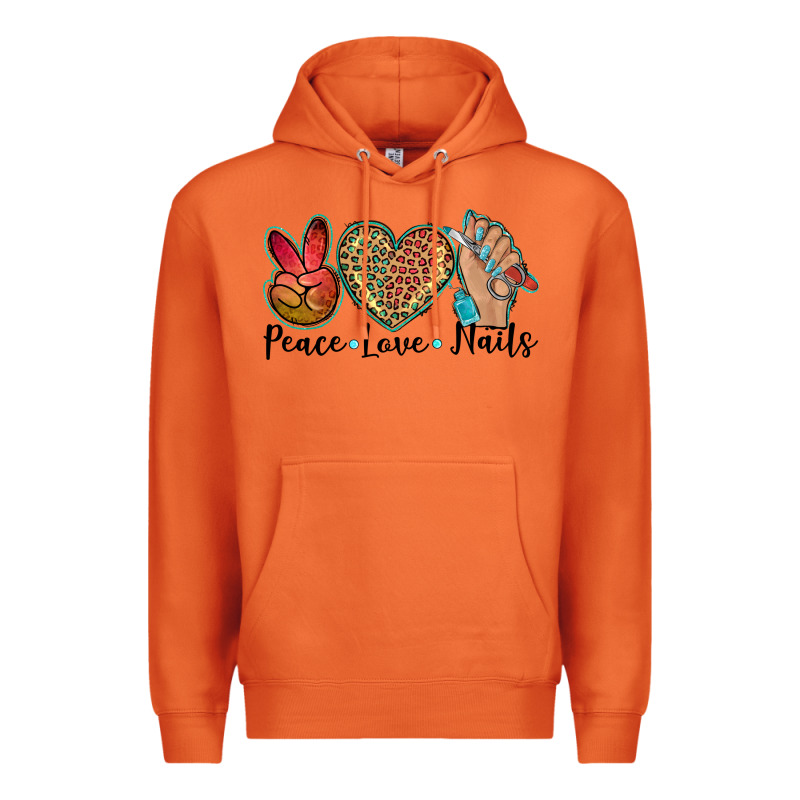 Peace Love Nails Premium Hoodie by BarkalooDesign | Teevron