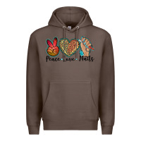 Coffee peace love nails Premium Hoodie - BarkalooDesign