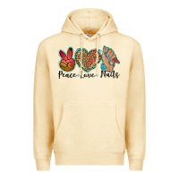 Pina Colada peace love nails Premium Hoodie - BarkalooDesign