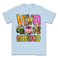 Dusty Blue viva mexico mexican coffee cups Classic Tee - FaDigitalArtStudio