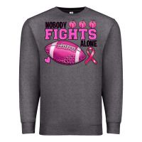 Charcoal Heather nobody fights alone Premium Sweatshirt - RanaPortraitStore