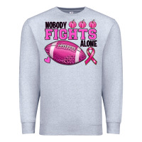 Heather Grey nobody fights alone Premium Sweatshirt - RanaPortraitStore
