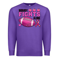 Purple nobody fights alone Premium Sweatshirt - RanaPortraitStore