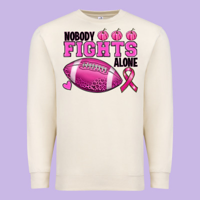 Nobody Fights Alone Premium Sweatshirt Designed By Ranaportraitstore