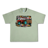 Oil Green western tracktor Urban Heavy Tee - RanaPortraitStore