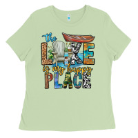 Matcha the lakes my happy place Ladies Tee - CowhideDigitalArt