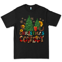 Black christmas cowboy Premium Tee - FaDigitalArtStudio