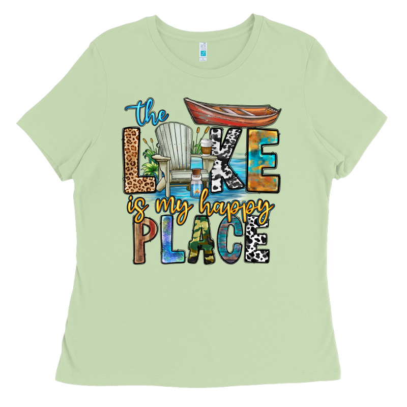 The Lakes My Happy Place Ladies Tee by CowhideDigitalArt | Teevron