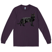Plum Bombay Cat Long Sleeve Tee - LillyAllenDesigns