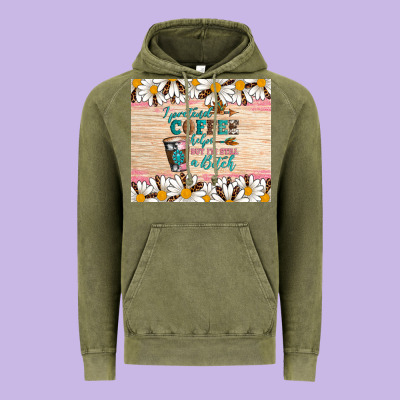 I Pretend Coffee Helps But I'm Still A Bitch Vintage Hoodie Designed By Artiststas