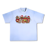 Grape Ice Christmas Dog Coffee Urban Heavy Tee - CowhideDigitalArt