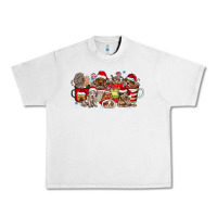 Lunar Rock Christmas Dog Coffee Urban Heavy Tee - CowhideDigitalArt